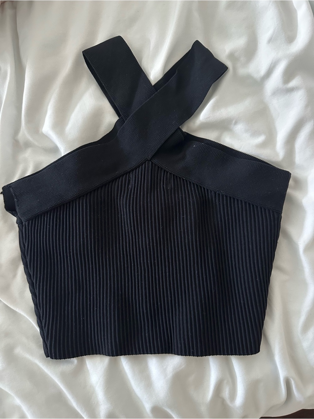 Glassons Cross Neck Cropped Top